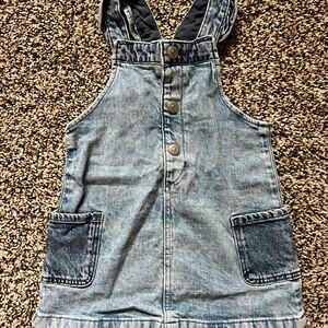 H&M denim overall dress 12-18 months